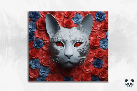 4th of July Cat 3D Tumbler Wrap Bundle
