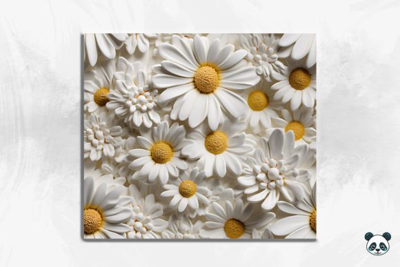 Elevate Designs with 3D Daisy Patterns