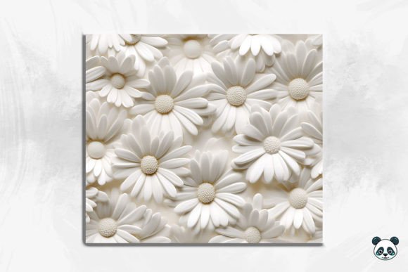 Evaluating the White Daisy Flower 3D Seamless Pattern 2 for Sublimation Projects