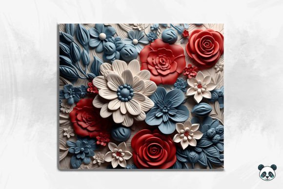 Patriotic Floral 3D Tumbler Wrap 6: A Designer's Guide
