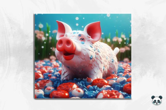 Patriotic Pig 3D Tumbler Wrap 4 Design Guide