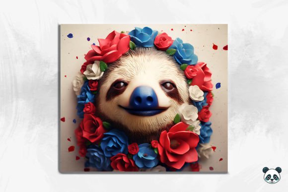 Patriotic Sloth 3D Tumbler Wrap 5: A Creative Guide